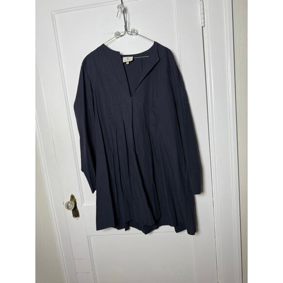 Tuckernuck Luella Oxford Navy Blue A-line Dress Women's Size Plus XXL NWOT - Picture 2 of 7